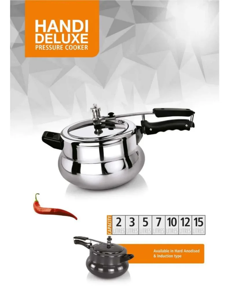 Handi Deluxe Pressure Cooker – Traditional Cooking with Modern Efficiency!